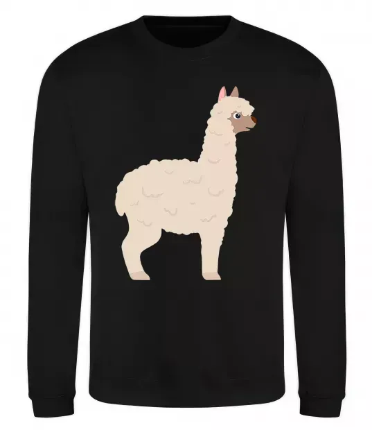 Світшот Світла лама Чорний фото