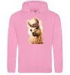 Жіноча толстовка (худі) Лама у віночку Рожевий Жіноча толстовка (худі) Лама у віночку Рожевий фото