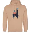 Чоловіча толстовка (худі) A Alpaca Пісочний Чоловіча толстовка (худі) A Alpaca Пісочний фото