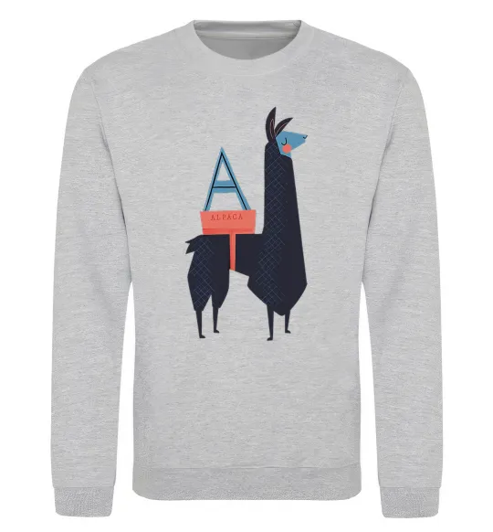 Світшот A Alpaca Сірий меланж фото