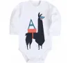 Дитячий бодік A Alpaca Білий фото