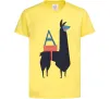 Детская футболка A Alpaca Лимонный фото