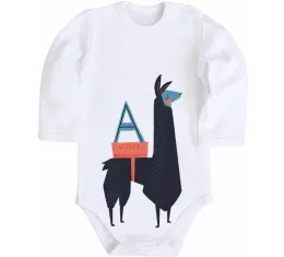 Детский боди A Alpaca Белый фото
