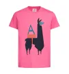 Детская футболка A Alpaca Ярко-розовый фото