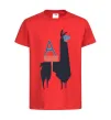 Детская футболка A Alpaca Красный фото