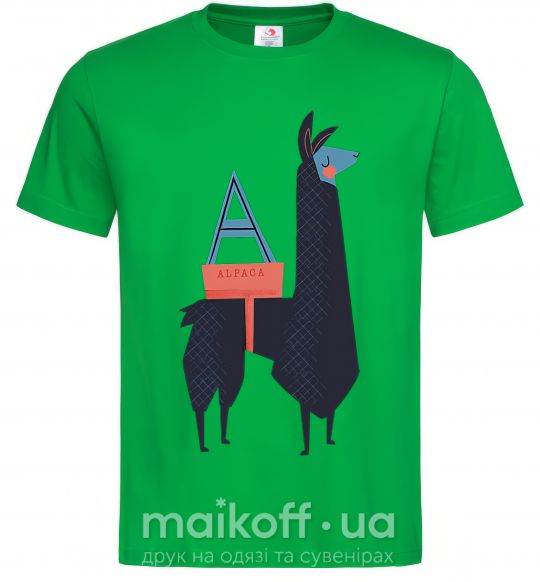 Мужская футболка A Alpaca Зеленый фото