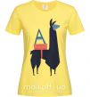 Жіноча футболка A Alpaca Лимонний фото