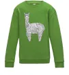 Детский Свитшот Лама візерунки Лаймовый фото