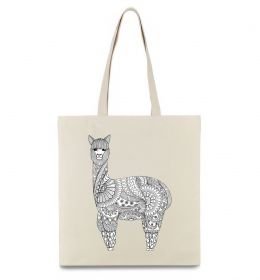 Эко-сумка Лама візерунки