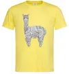 Чоловіча футболка Лама візерунки Лимонний Чоловіча футболка Лама візерунки Лимонний фото