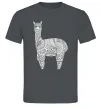 Чоловіча футболка Лама візерунки Графіт Чоловіча футболка Лама візерунки Графіт фото