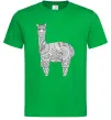 Чоловіча футболка Лама візерунки Зелений Чоловіча футболка Лама візерунки Зелений фото