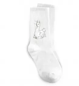 Носки Лама візерунки Белый фото