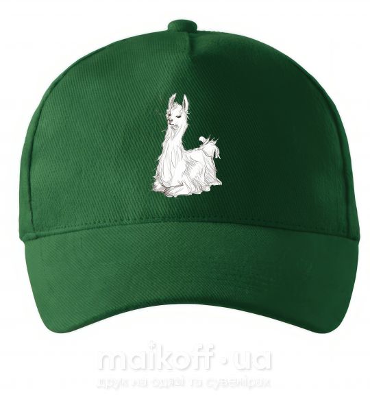 Кепка Альпака белая Темно-зеленый фото