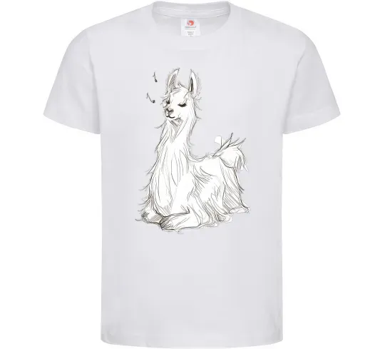 Детская футболка Альпака біла Белый фото