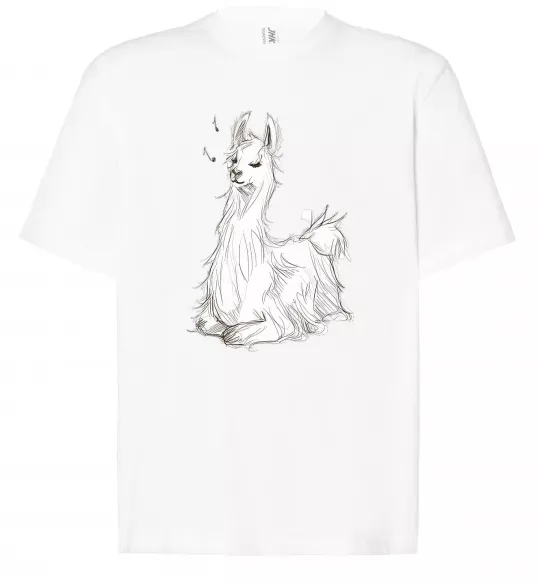 Футболка Оверсайз Альпака біла Белый фото