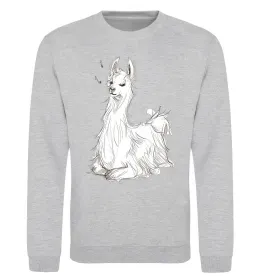 Світшот A Alpaca Сірий меланж фото