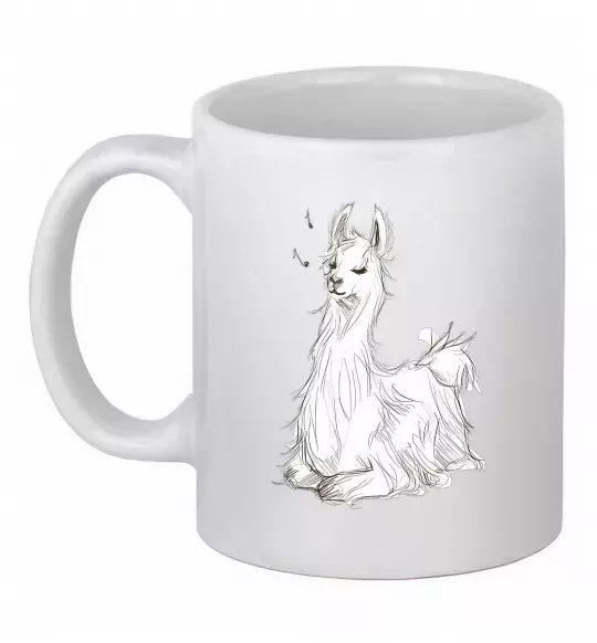 Чашка керамическая Альпака біла Белый фото