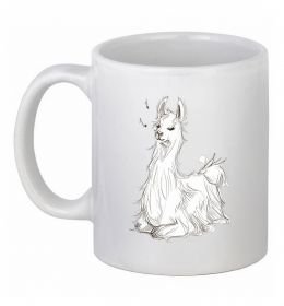 Чашка керамическая Альпака біла