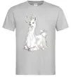 Мужская футболка Альпака біла Серый фото