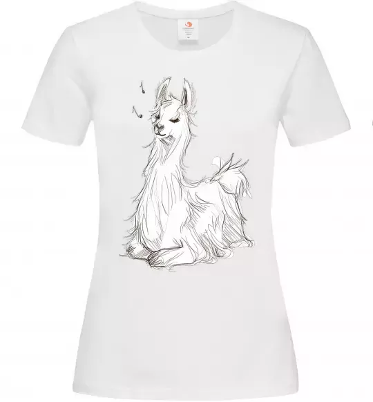 Жіноча футболка Альпака біла Білий фото