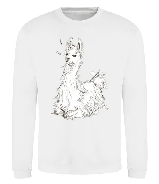 Світшот Альпака біла Білий фото