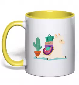 Чашка с цветной ручкой