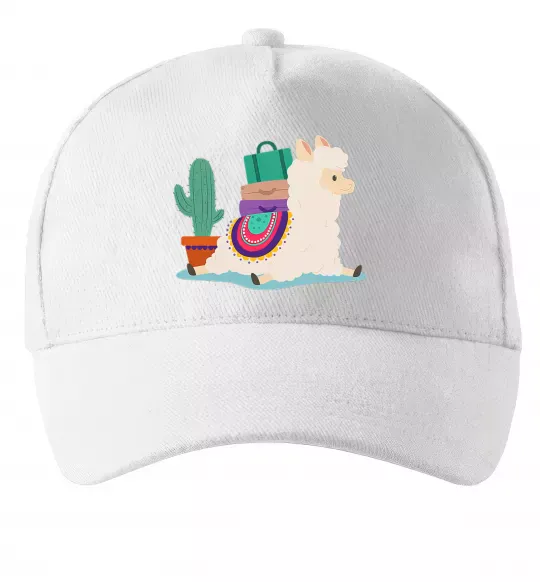 Кепка Лама переїзд Білий фото