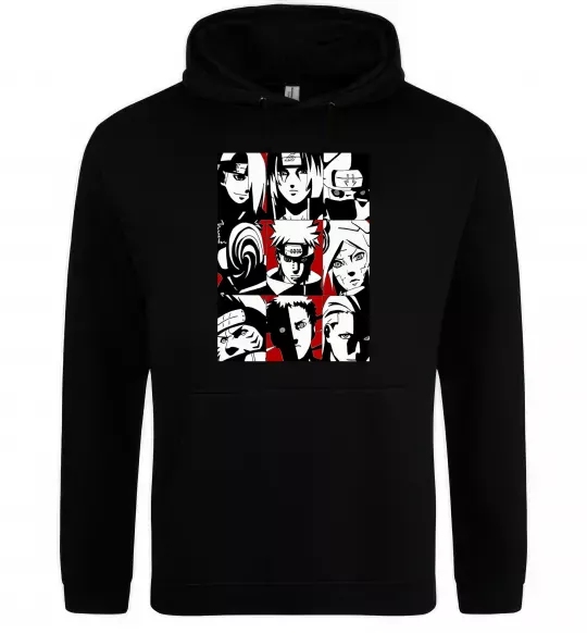 Чоловіча толстовка (худі) Akatsuki Чорний фото