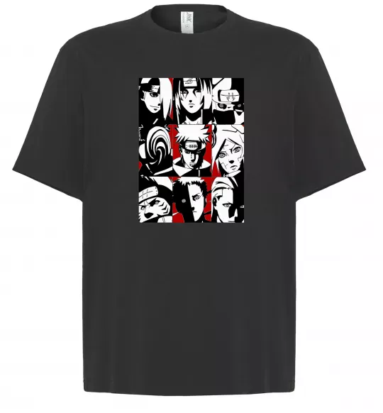 Футболка Оверсайз Akatsuki Черный фото