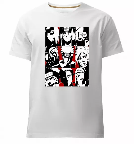 Чоловіча преміум футболка Akatsuki Білий фото
