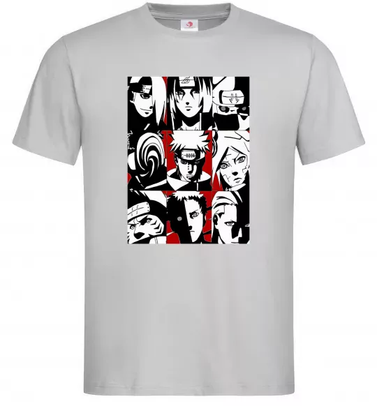 Чоловіча футболка Akatsuki Сірий фото