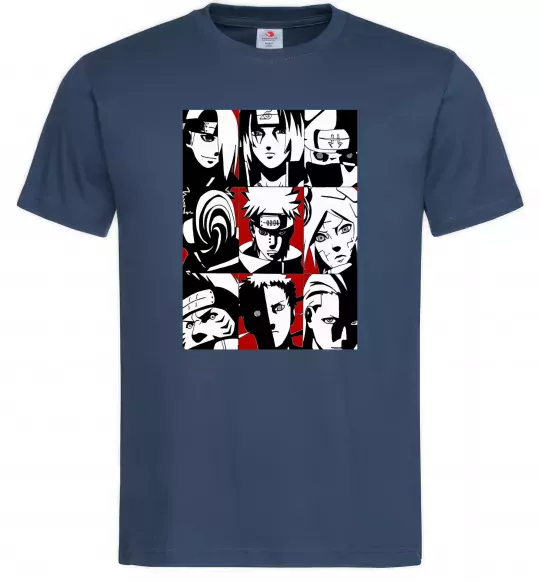 Чоловіча футболка Akatsuki Темно-синій фото