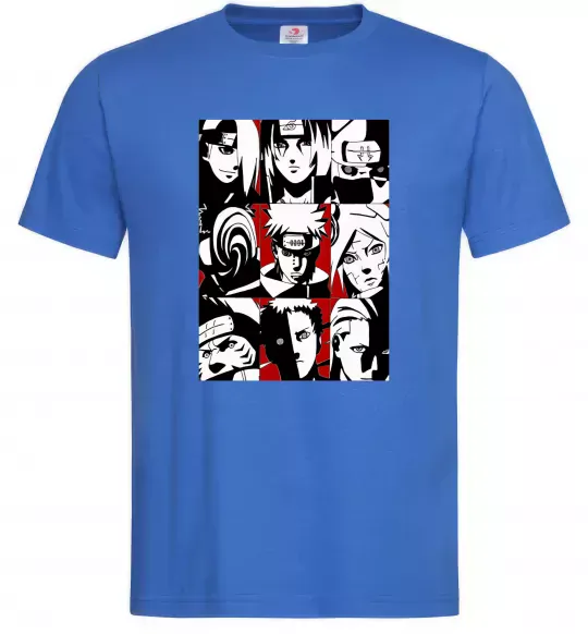 Чоловіча футболка Akatsuki Яскраво-синій фото