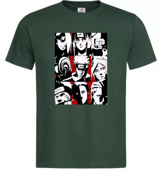 Чоловіча футболка Akatsuki Темно-зелений фото