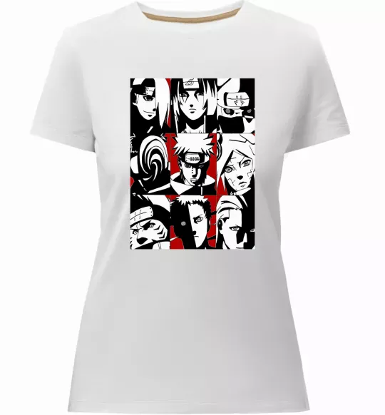 Жіноча преміум футболка Akatsuki Білий фото