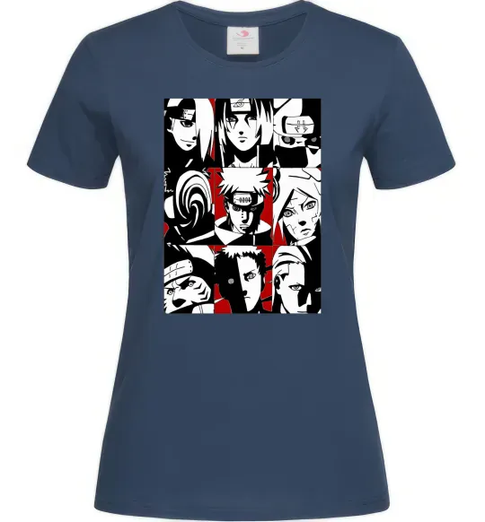 Женская футболка Akatsuki Темно-синий фото