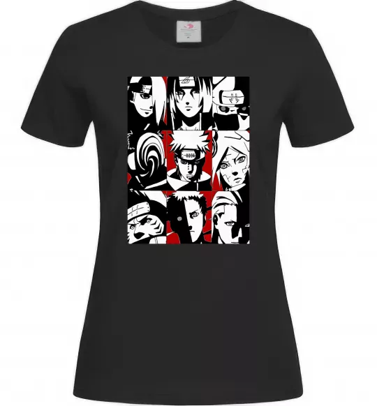 Женская футболка Akatsuki Черный фото