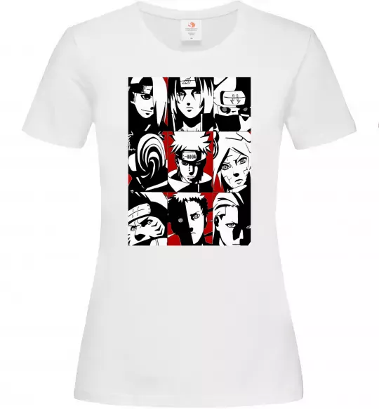 Женская футболка Akatsuki Белый фото