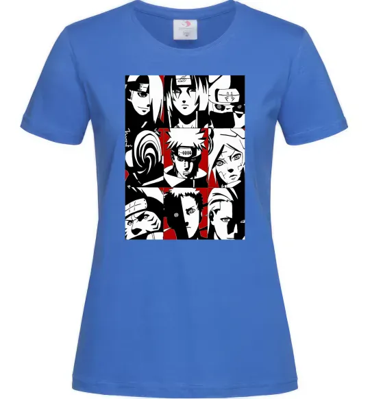 Женская футболка Akatsuki Ярко-синий фото