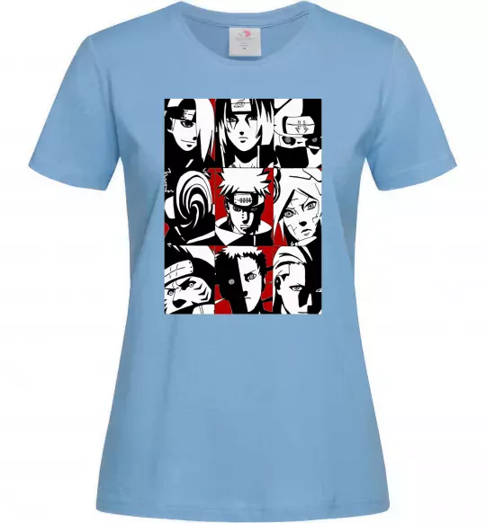 Женская футболка Akatsuki Голубой фото