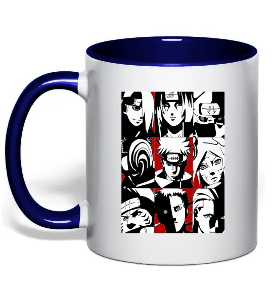 Чашка с цветной ручкой Akatsuki Глубокий темно-синий фото