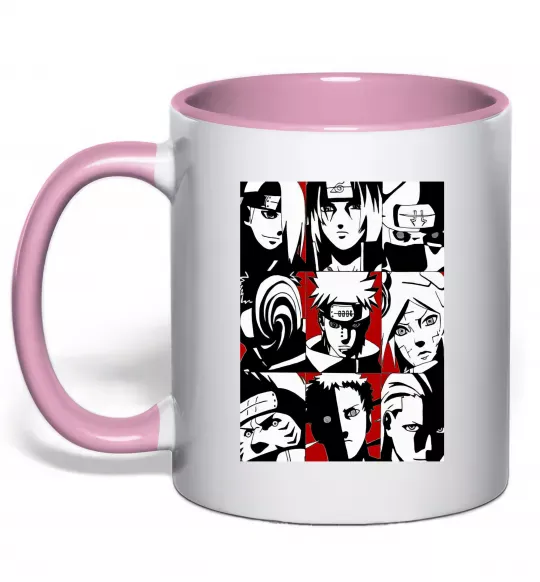 Чашка с цветной ручкой Akatsuki Нежно розовый фото