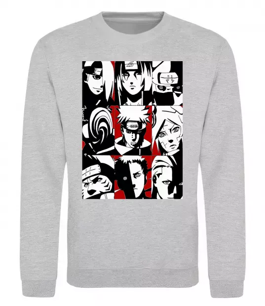 Світшот Akatsuki Сірий меланж фото