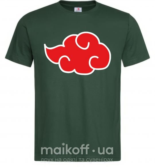 Мужская футболка Акацуки лого Темно-зеленый фото