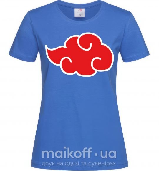 Жіноча футболка Акацуки лого Яскраво-синій фото