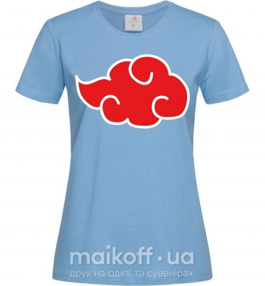 Женская футболка Акацуки лого Голубой фото