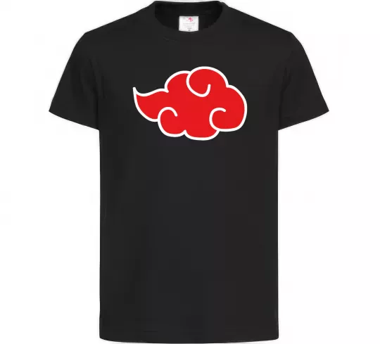 Дитяча футболка Акацукі лого Чорний фото