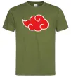 Чоловіча футболка Акацукі лого Оливковий фото