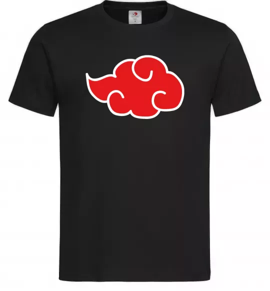 Чоловіча футболка Акацукі лого Чорний фото